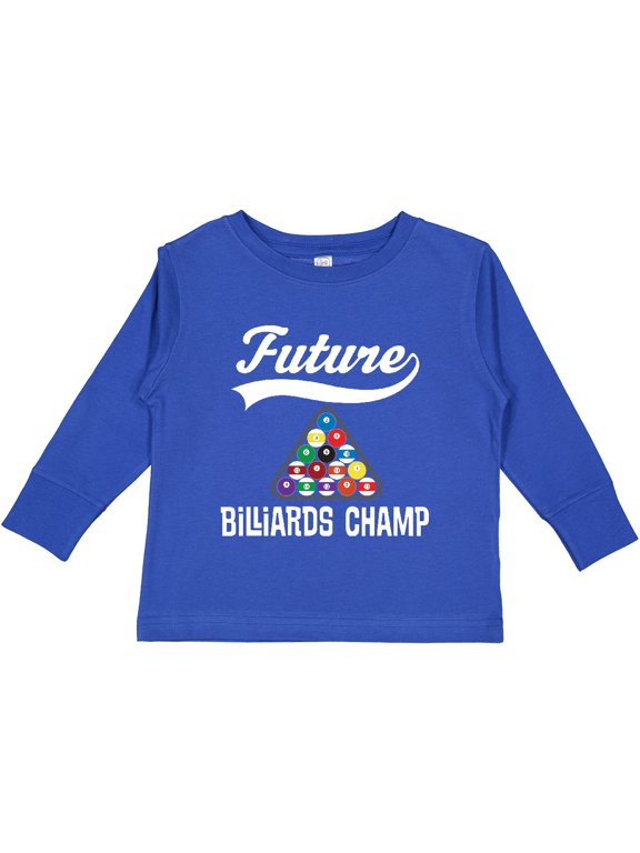 Future Billiards Champ Boys or Girls Long Sleeve Toddler T-Shirt