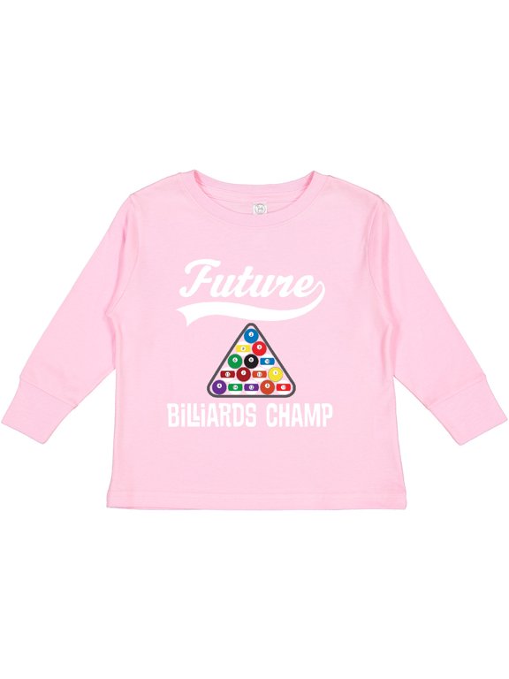 Future Billiards Champ Boys or Girls Long Sleeve Toddler T-Shirt