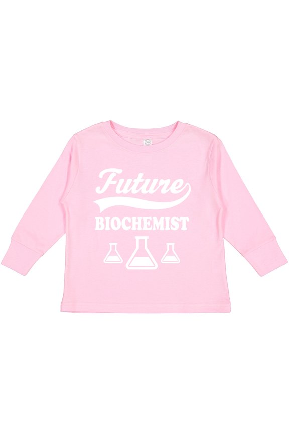 Future Biochemist Scientist Chemist Boys or Girls Long Sleeve Toddler T-Shirt