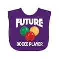 thumbnail image 1 of Inktastic Future Bocce Player Boys or Girls Baby Bib, 1 of 4