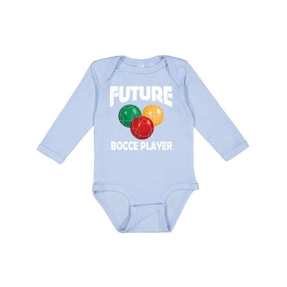 Inktastic Future Bocce Player Boys or Girls Long Sleeve Baby Bodysuit