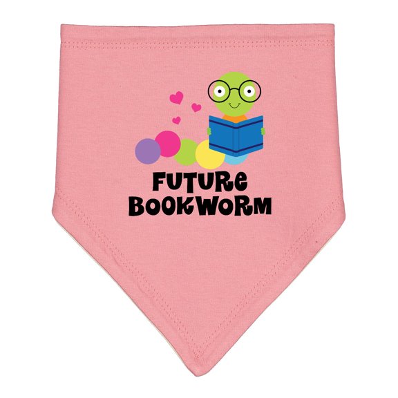Inktastic Future Bookworm Baby Bandana Bib