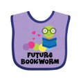 thumbnail image 1 of Inktastic Future Bookworm Boys or Girls Baby Bib, 1 of 4