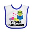 thumbnail image 1 of Inktastic Future Bookworm Boys or Girls Baby Bib, 1 of 4