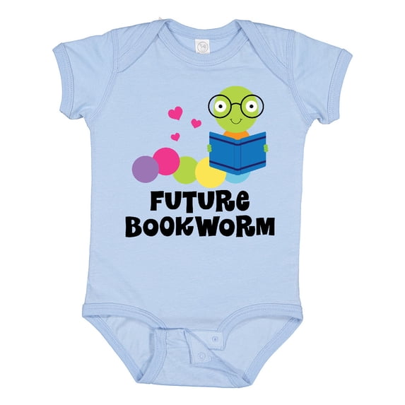 Inktastic Future Bookworm Boys or Girls Baby Bodysuit
