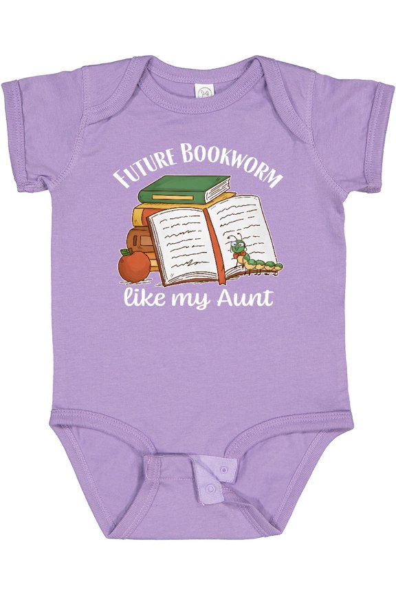 Future Bookworm Like My Aunt Boys or Girls Baby Bodysuit