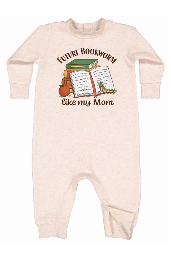 Future Bookworm Like My Mom Baby Fleece Romper