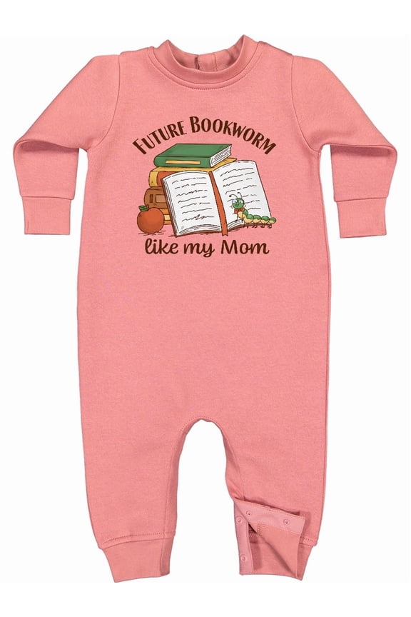 Future Bookworm Like My Mom Baby Fleece Romper