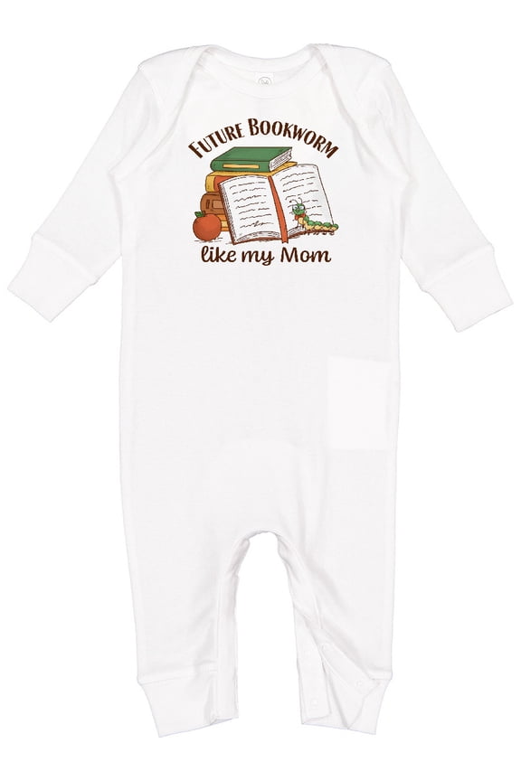 Future Bookworm Like My Mom Baby Romper Coveralls
