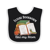Inktastic Future Bookworm Like My Mom Boys or Girls Baby Bib