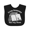 thumbnail image 1 of Inktastic Future Bookworm Like My Mom Boys or Girls Baby Bib, 1 of 4