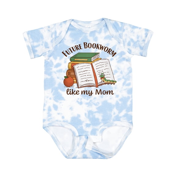 Inktastic Future Bookworm Like My Mom Boys or Girls Baby Bodysuit