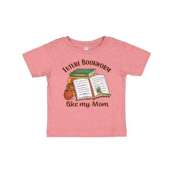 Inktastic Future Bookworm Like My Mom Boys or Girls Baby T-Shirt