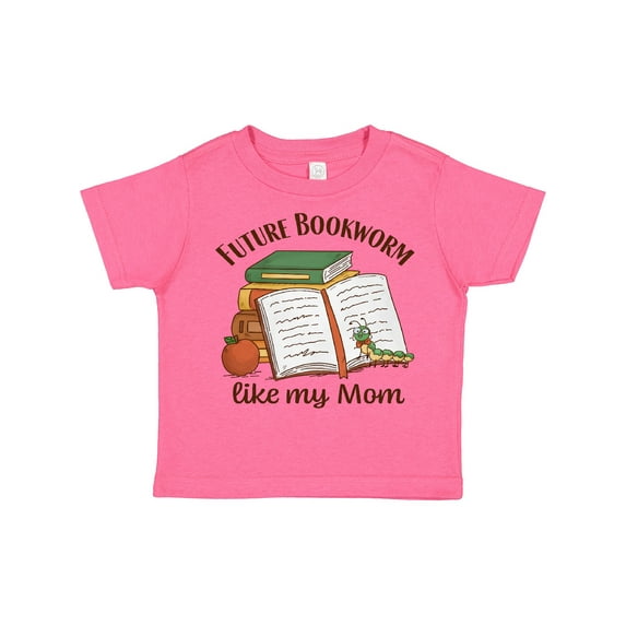 Inktastic Future Bookworm Like My Mom Boys or Girls Toddler T-Shirt