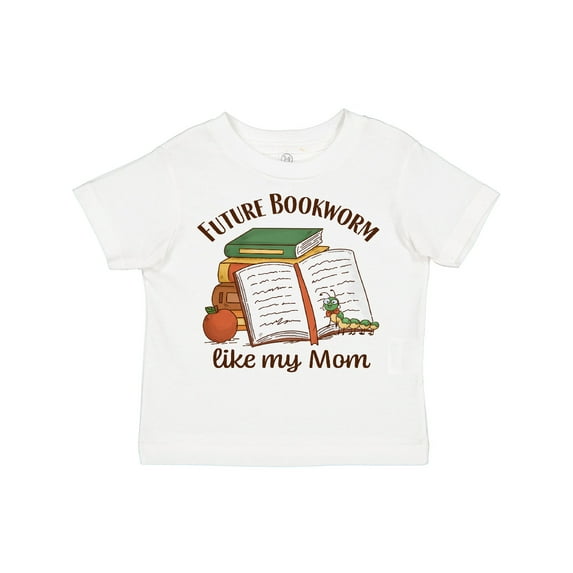 Inktastic Future Bookworm Like My Mom Boys or Girls Toddler T-Shirt