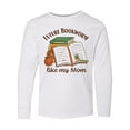 thumbnail image 1 of Inktastic Future Bookworm Like My Mom Long Sleeve Youth T-Shirt, 1 of 5