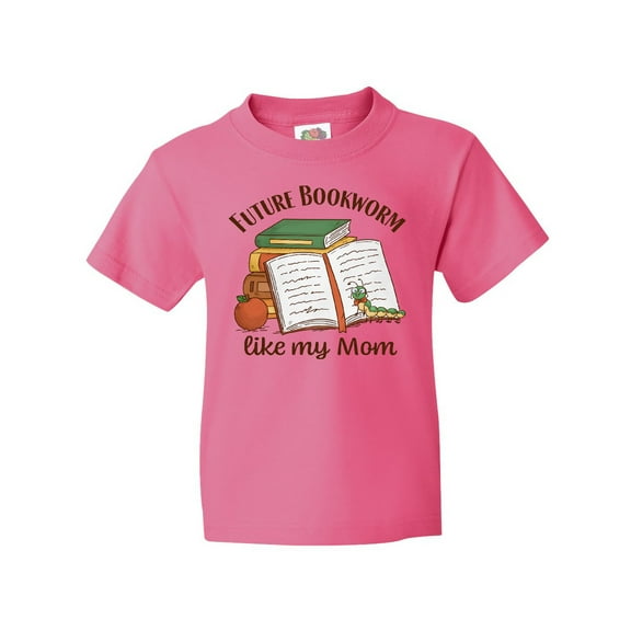 Inktastic Future Bookworm Like My Mom Youth T-Shirt