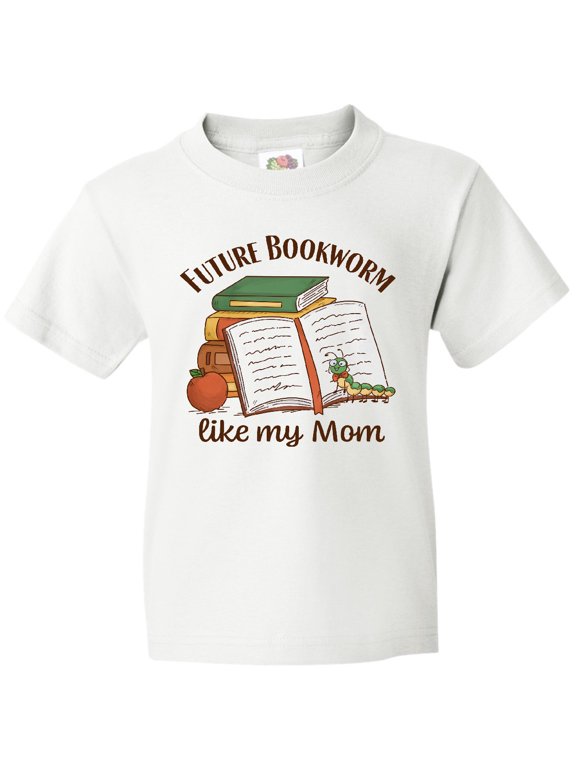 Inktastic Future Bookworm Like My Mom Youth T-Shirt