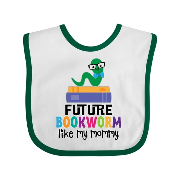Inktastic Future Bookworm Like My Mommy Boys or Girls Baby Bib