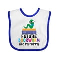 thumbnail image 1 of Inktastic Future Bookworm Like My Mommy Boys or Girls Baby Bib, 1 of 4