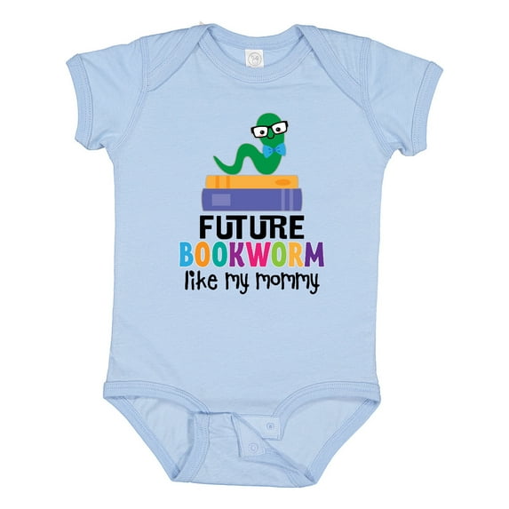 Inktastic Future Bookworm Like My Mommy Boys or Girls Baby Bodysuit