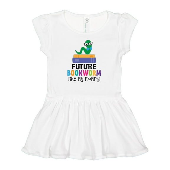 Inktastic Future Bookworm Like My Mommy Girls Baby Dress