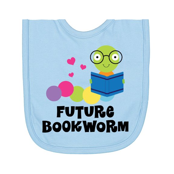 Inktastic Future Bookworm Newborn Bib