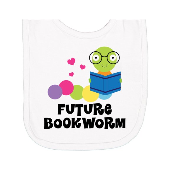 Inktastic Future Bookworm Newborn Bib