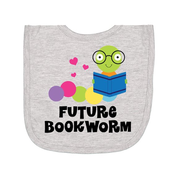 Inktastic Future Bookworm Newborn Bib
