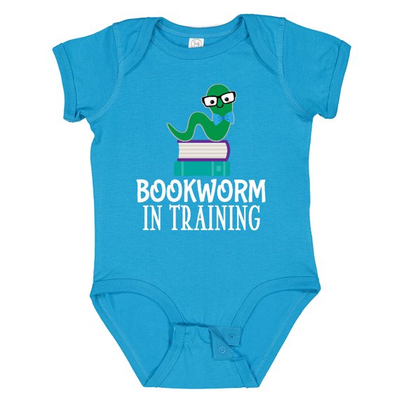 Inktastic Future Bookworm in Training Reading Boys or Girls Baby Bodysuit