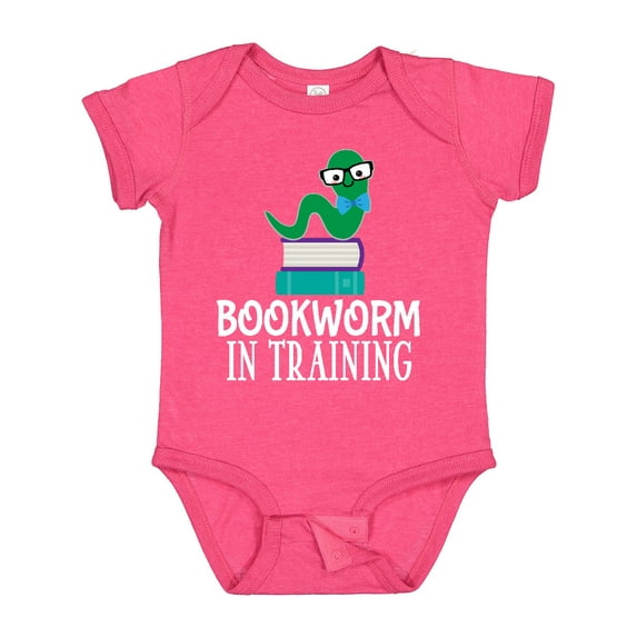 Inktastic Future Bookworm in Training Reading Boys or Girls Baby Bodysuit