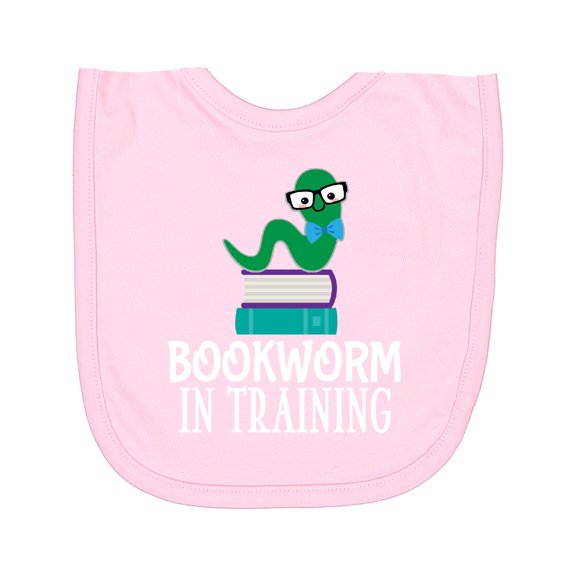 Inktastic Future Bookworm in Training Reading Newborn Bib