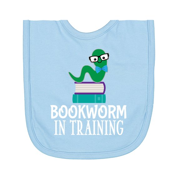 Inktastic Future Bookworm in Training Reading Newborn Bib