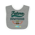 thumbnail image 1 of Inktastic Future Bow Fisher Hunting Fishing Boys Baby Bib, 1 of 4