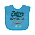 thumbnail image 1 of Inktastic Future Bow Fisher Hunting Fishing Boys Baby Bib, 1 of 4