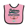 thumbnail image 1 of Inktastic Future Bow Fisher Hunting Fishing Boys Baby Bib, 1 of 4