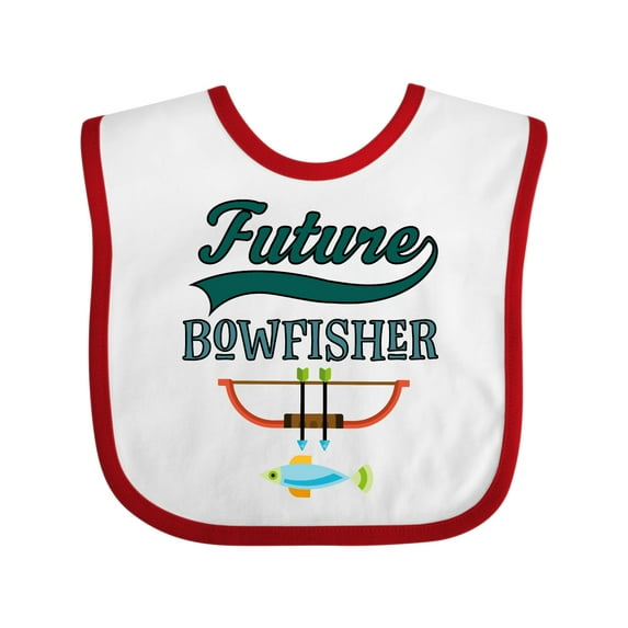 Inktastic Future Bow Fisher Hunting Fishing Boys Baby Bib