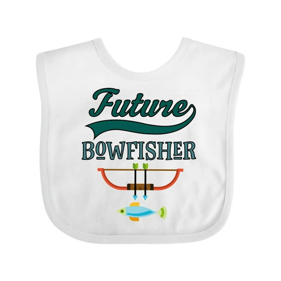 Inktastic Future Bow Fisher Hunting Fishing Boys Baby Bib
