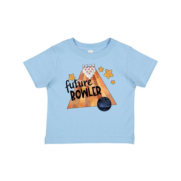 Inktastic Future Bowler Bowling Ball and Pins Boys or Girls Baby T-Shirt