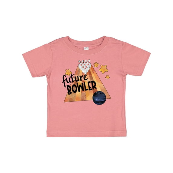 Inktastic Future Bowler Bowling Ball and Pins Boys or Girls Baby T-Shirt