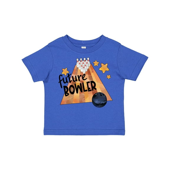 Inktastic Future Bowler Bowling Ball and Pins Boys or Girls Toddler T-Shirt