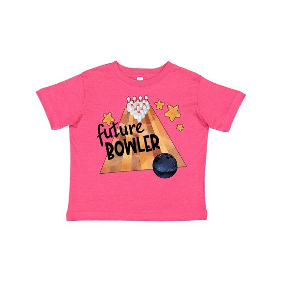Inktastic Future Bowler Bowling Ball and Pins Boys or Girls Toddler T-Shirt