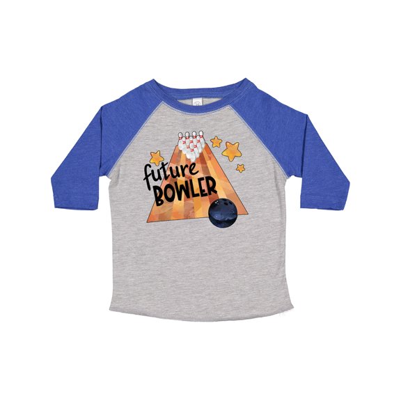 Inktastic Future Bowler Bowling Ball and Pins Boys or Girls Toddler T-Shirt