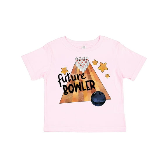 Inktastic Future Bowler Bowling Ball and Pins Boys or Girls Toddler T-Shirt