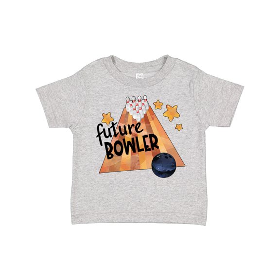 Inktastic Future Bowler Bowling Ball and Pins Boys or Girls Toddler T-Shirt