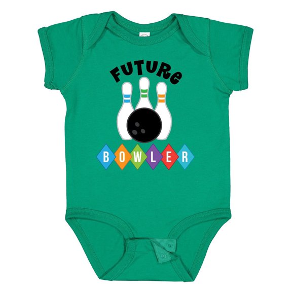Inktastic Future Bowler Bowling Pins Boys or Girls Baby Bodysuit
