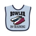 thumbnail image 1 of Inktastic Future Bowler Bowling Shoes Boys or Girls Baby Bib, 1 of 4