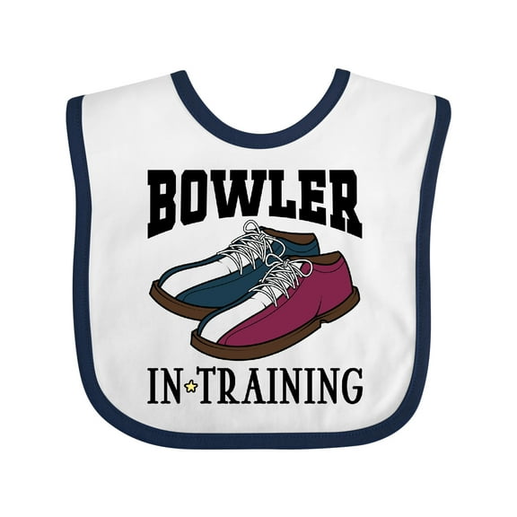 Inktastic Future Bowler Bowling Shoes Boys or Girls Baby Bib