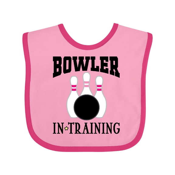 Inktastic Future Bowler Girls Bowling Pins Girls Baby Bib