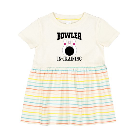 Inktastic Future Bowler Girls Bowling Pins Girls Baby Dress